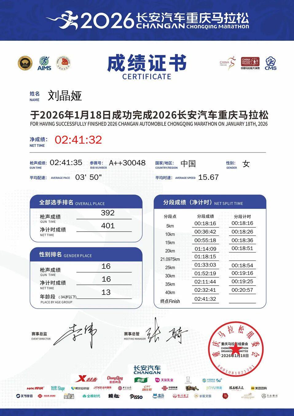 开云体育下载-首马241次马234，刘晶娅用了两个月：跑赢了，也跑吐了